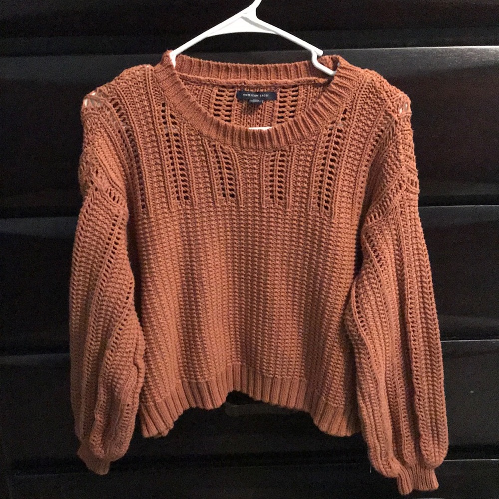 Tan AE sweater